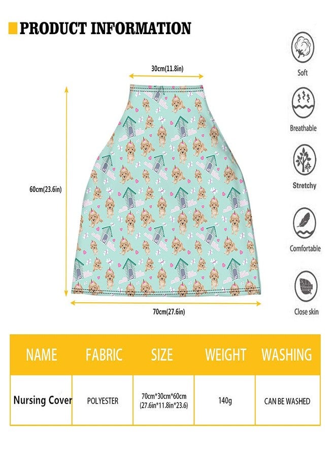 LedBack Novelty Cow Sunflower Print Stretchy Car Seat Cover for Babies,Nursing Cover Breastfeeding Cover,Soft Breathable Baby Carseat Canopy - Image 5