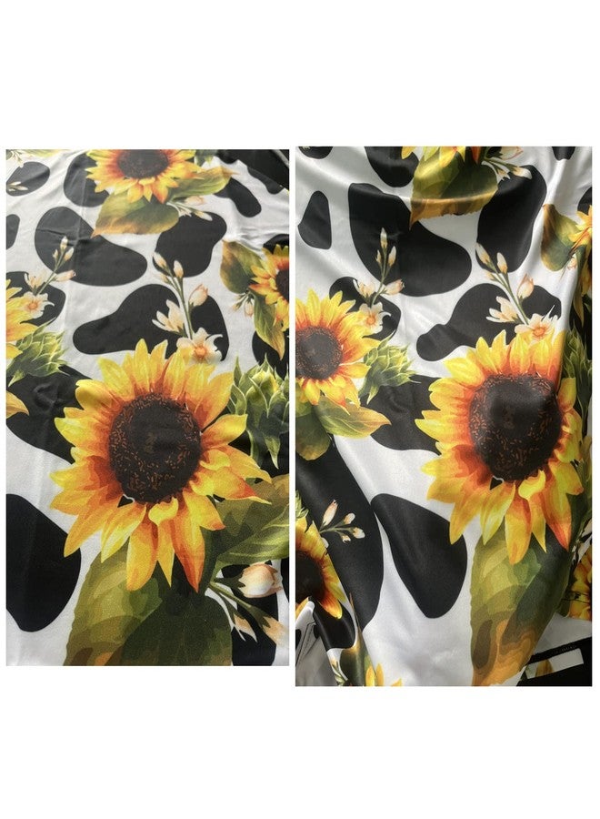 LedBack Novelty Cow Sunflower Print Stretchy Car Seat Cover for Babies,Nursing Cover Breastfeeding Cover,Soft Breathable Baby Carseat Canopy - Image 4