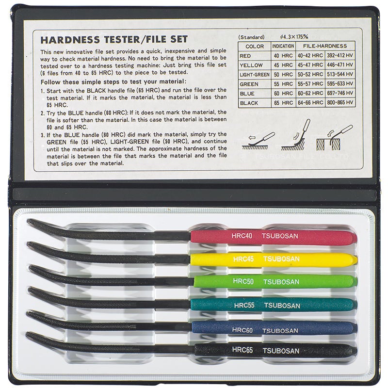 TTC 6 Piece Hardness Tester File Set - Image 1