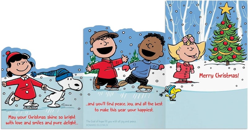 DaySpring  Peanuts  May Your Christmas Shine Bright  18 Christmas Boxed Cards and Envelopes U1010 - Image 5