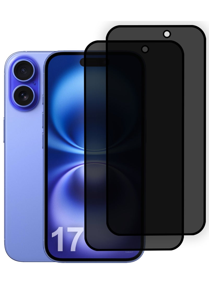 CATANES 2 PCS of Premium Privacy Screen Protector for iPhone 17 Air, Anti-Spy Tempered Glass HD Clear View Easy Installation - Image 1