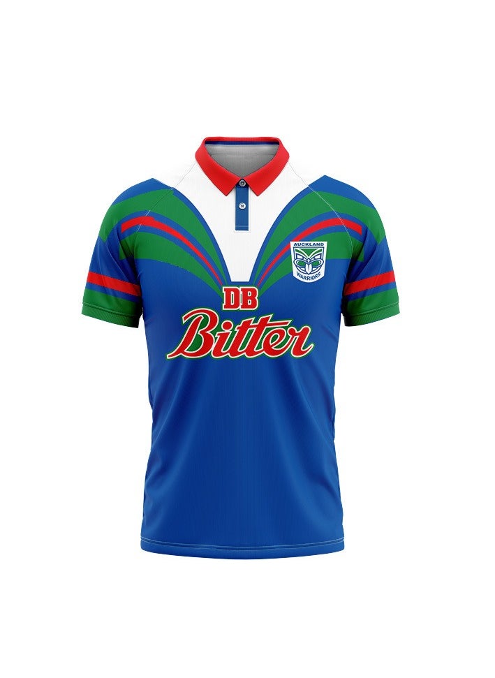 General Rugby jersey rugby jersey 2023 warriors retro edition rugby jersey sports polo shirt  - Image 1