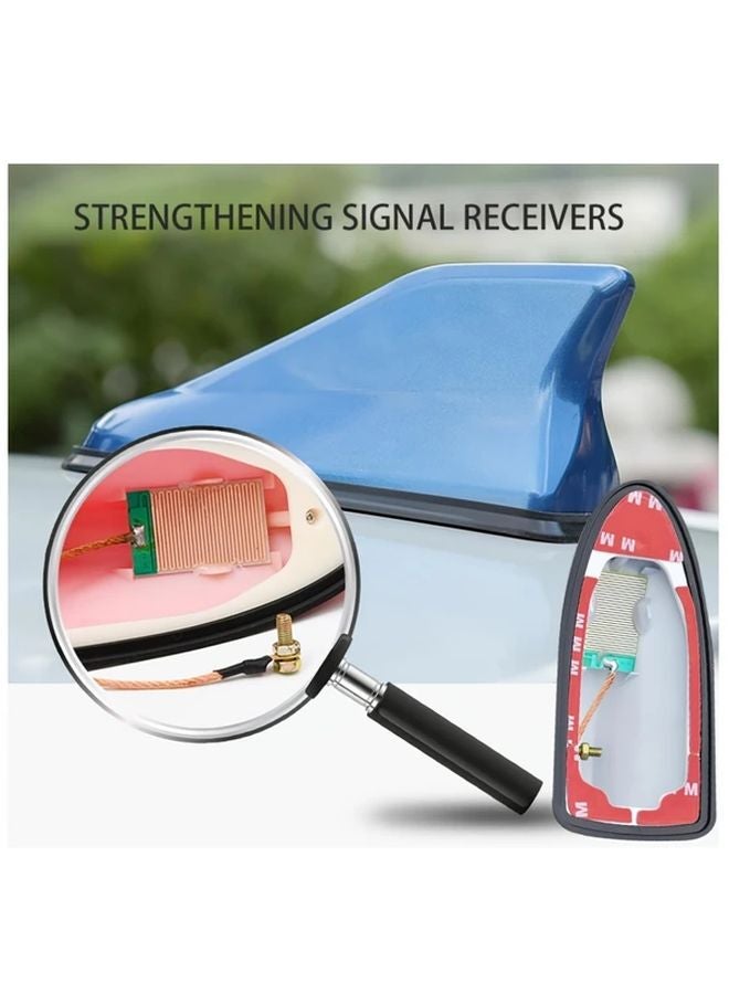 غطاء هوائي سمكة القرش للسيارة السوداء قاعدة تركيب على السقوط لهوائي الراديو - Image 5