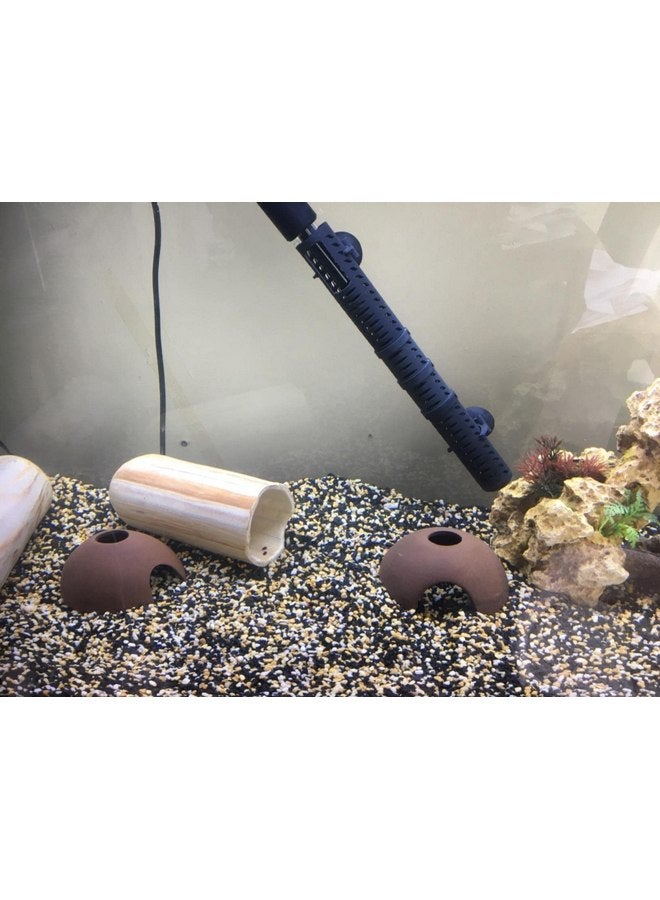 سايم ديكورات كهف سيراميك حوض أسماك سايم، ملحقات حوض السمك لأسماك البيتا، ملجأ الروبيان، أنبوب التكاثر، حيوانات مائية للراحة، ألعاب أسماك البيتا - Image 4