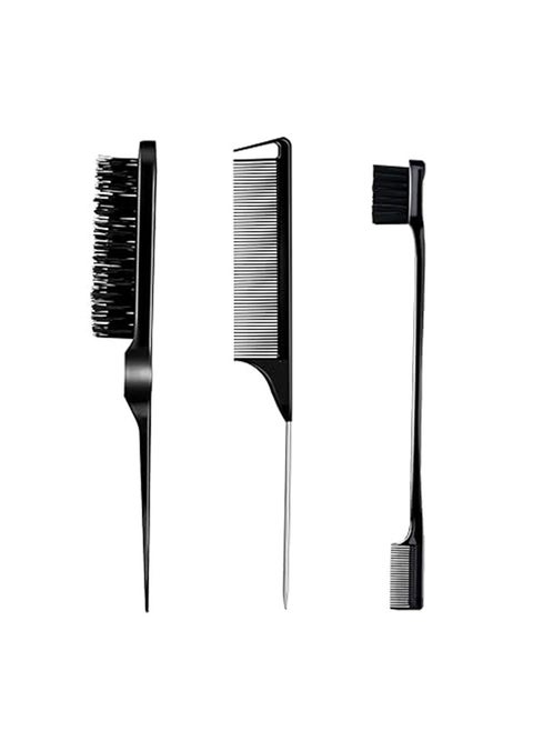 3-Piece Hairstyle Comb Set, Tearing Hair Brush, Mouse Tail Comb, Double-Sided Edge Brush