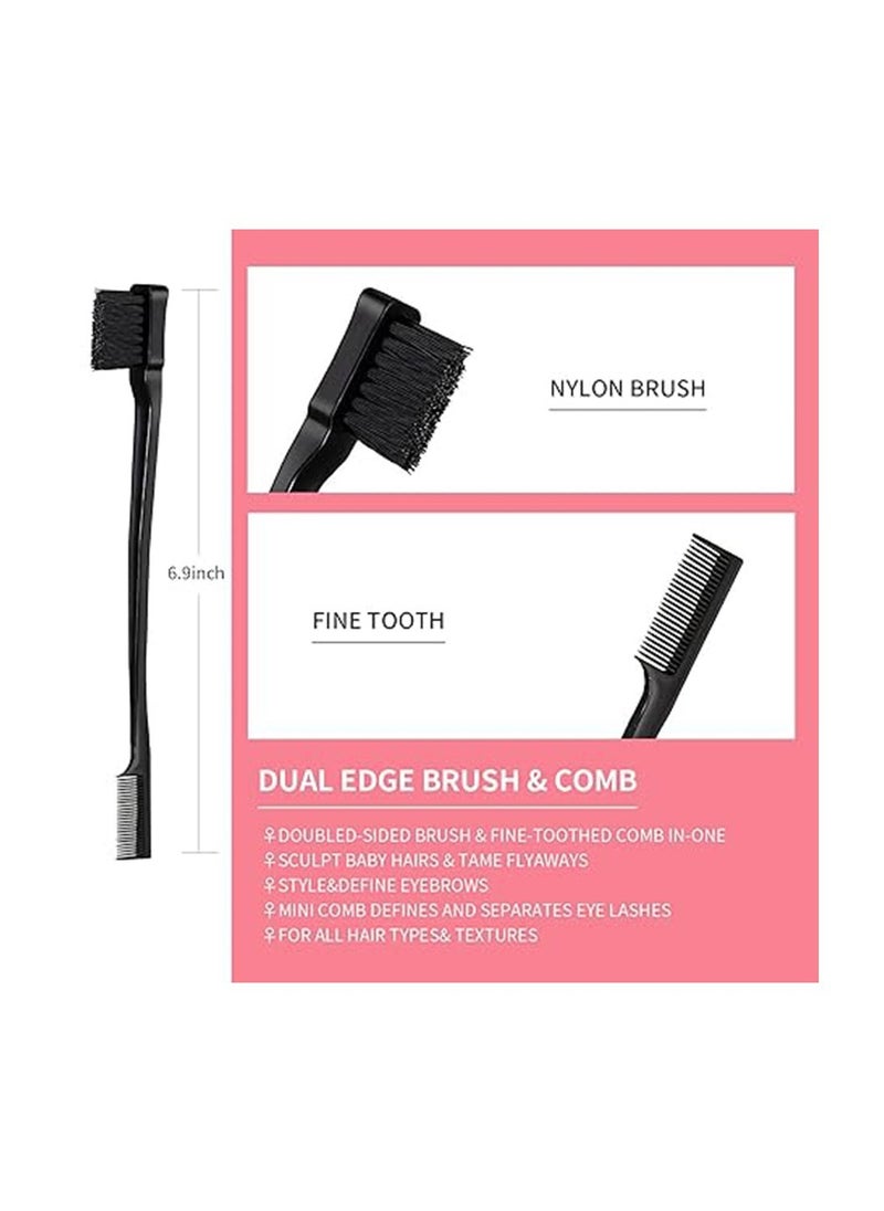3-Piece Hairstyle Comb Set, Tearing Hair Brush, Mouse Tail Comb, Double-Sided Edge Brush