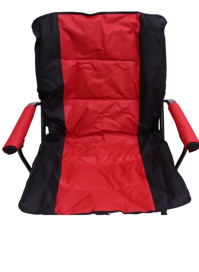 SMART HOME - Folding Camping and Relaxing Chair, Picnic Chair with Bag, Sports Chair, Outdoor Chair and Garden Chair, Sturdy and Luxurious Chair with Metal Base and Upholstered in Luxurious Fabric - Image 1