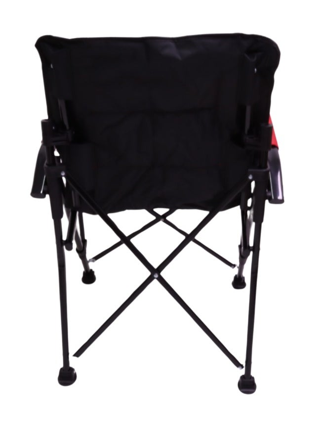 SMART HOME - Folding Camping and Relaxing Chair, Picnic Chair with Bag, Sports Chair, Outdoor Chair and Garden Chair, Sturdy and Luxurious Chair with Metal Base and Upholstered in Luxurious Fabric - Image 1