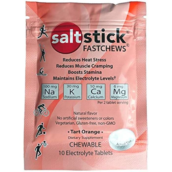 SaltStick Fastchews, Electrolyte Replacement Tablets for Rehydration, Exercise Recovery, Youth & Adult Athletes, Hiking, Sports Recovery, 10ct Variety 4-Pack - Image 1