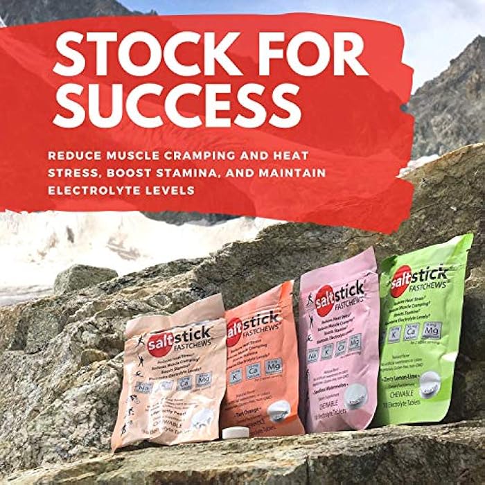 SaltStick Fastchews, Electrolyte Replacement Tablets for Rehydration, Exercise Recovery, Youth & Adult Athletes, Hiking, Sports Recovery, 10ct Variety 4-Pack - Image 3