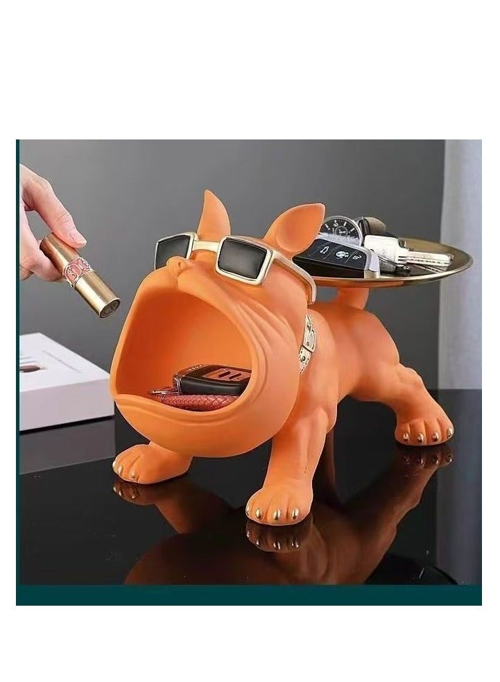 French Bulldog Key, Coin, Accessory and Living Room Or Entrance Decoration, Unique Design with Elegant Finish, Available in Multiple Colors - Image 1