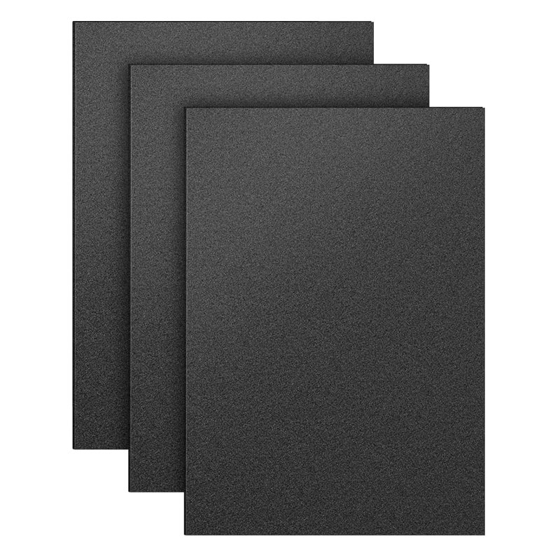 Bonnary 3 Pack Black ABS Plastic Sheet 12" x 16" 1/8" Thick (3mm), High Tensile and Impact Strength Moldable Plastic Sheet Plexiglass Sheet, DIY Material for Home Decor,Handicrafts - Image 1