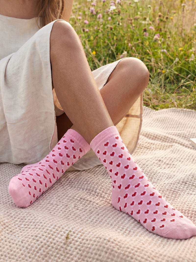 The Souled Store Souled Socks: Hearts Kids Socks | Graphic Print Casual Everyday Wear - Image 1