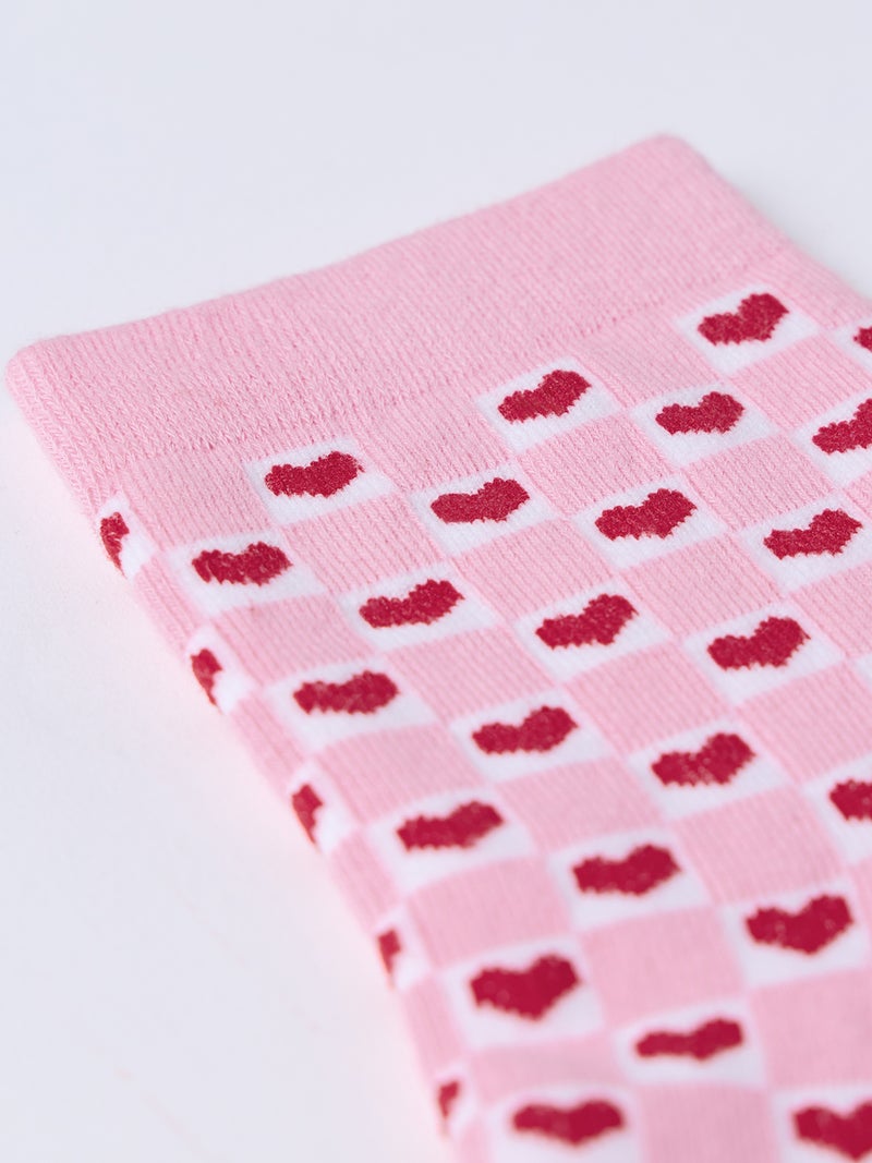 The Souled Store Souled Socks: Hearts Kids Socks | Graphic Print Casual Everyday Wear - Image 3