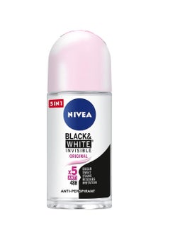 Nivea NIVEA Antiperspirant Roll-on for Women, Black & White Invisible Protection clear 50ml  - Image 2