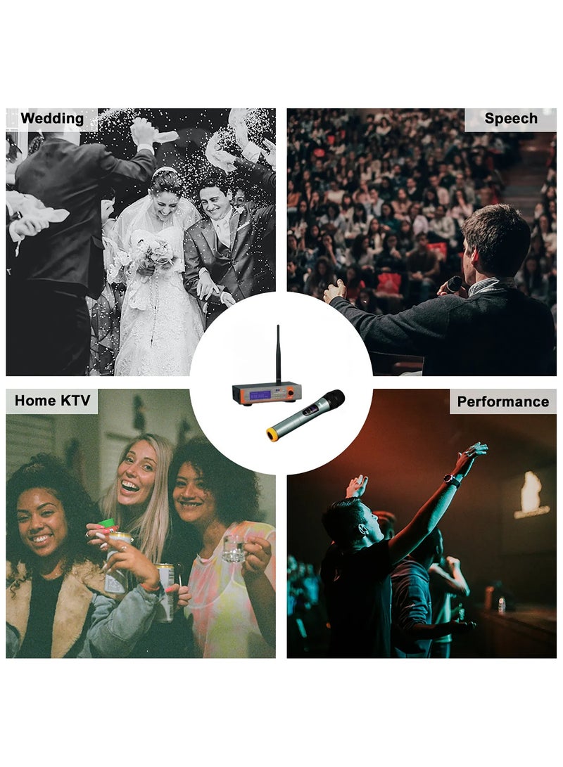 BNK Professional 1-Channel VHF Wireless Microphone System Includes 1 Handheld Microphone with Transmitter for Parties, Conferences, and Meetings - Image 2
