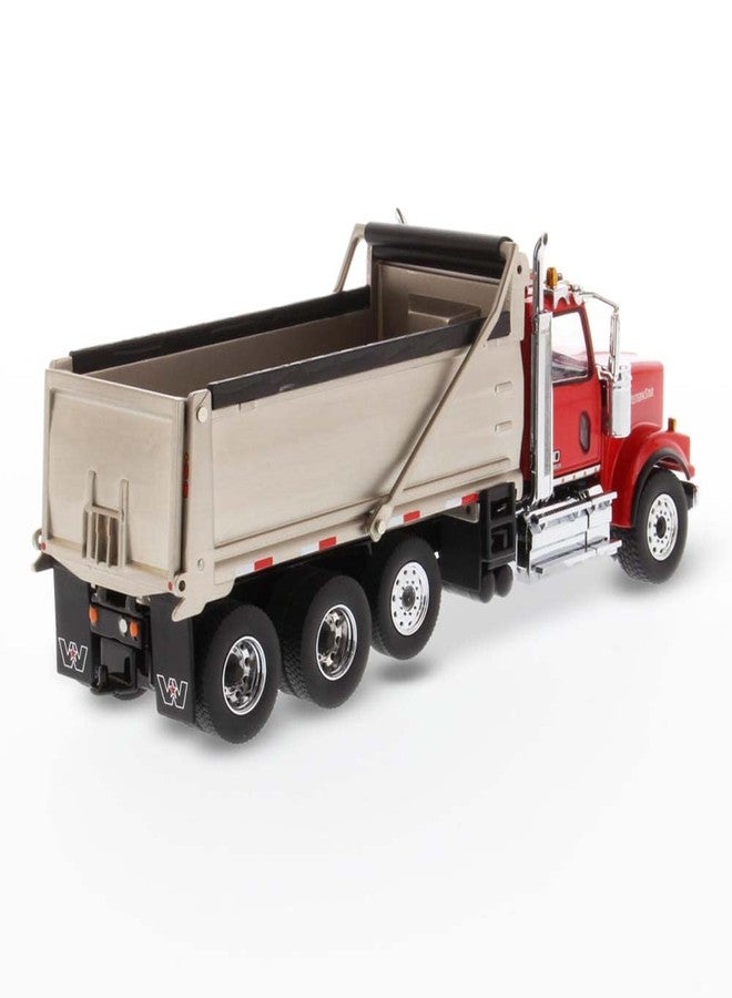 Diecast Masters Western Star 4900 SFFA with Lift Axle Silver Plated Dump | Real Dump Truck Specifications | 1:50 Scale Model Semi Trucks | Diecast Model 71067 - Image 2
