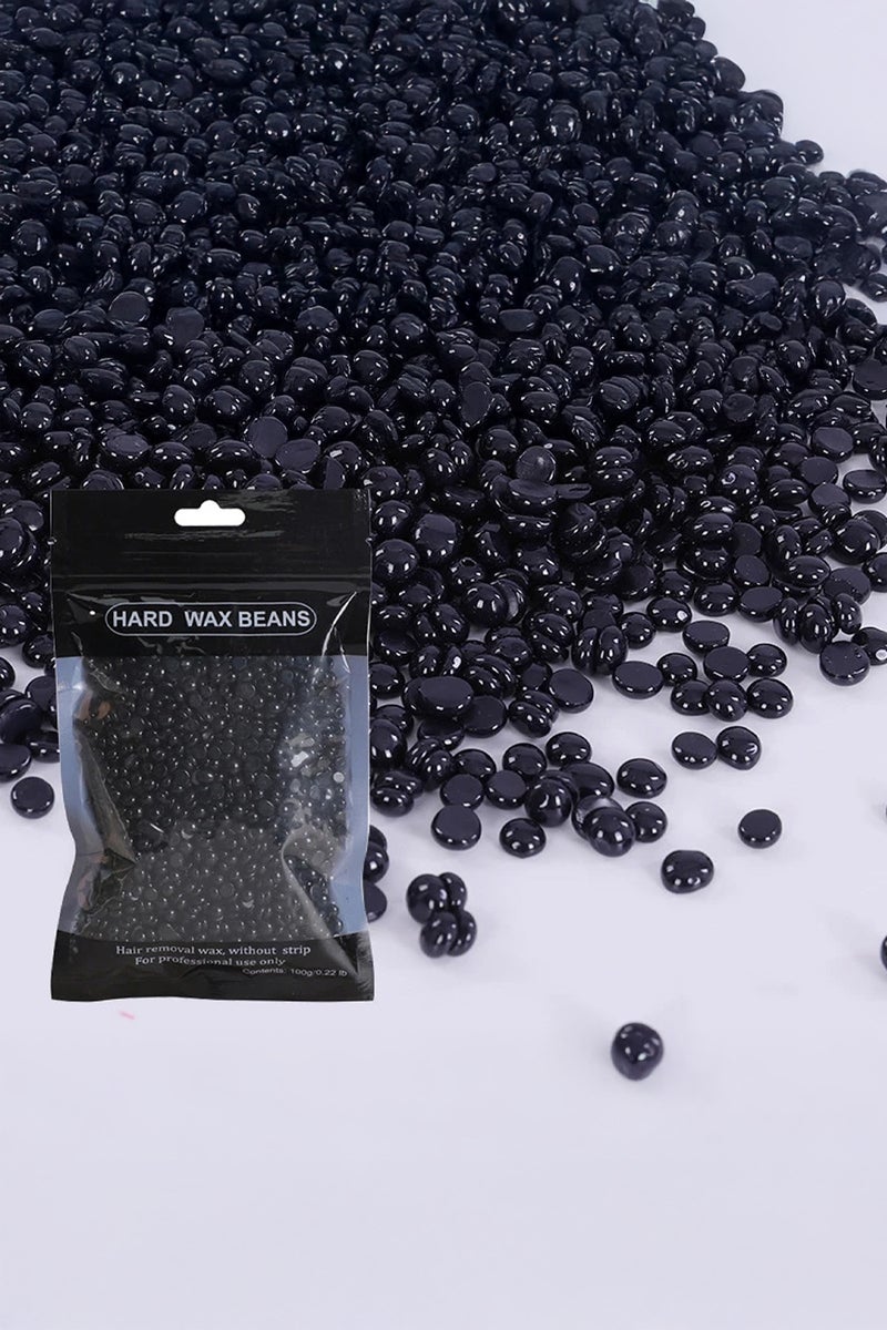 AEENAA 400g Hair Removal Hot Wax Beans 4 Pack of 100g Each with 50 Wooden Waxing Sticks For Easy Hair Removal - Image 3