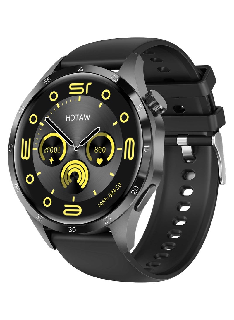 AROAQ WATCH GT 4 Pro Plus Smart Watch Men GPS Tracker 48MM AMOLED HD Screen IP68 Waterproof Long Battery Latest Smartwatch Black - Image 2
