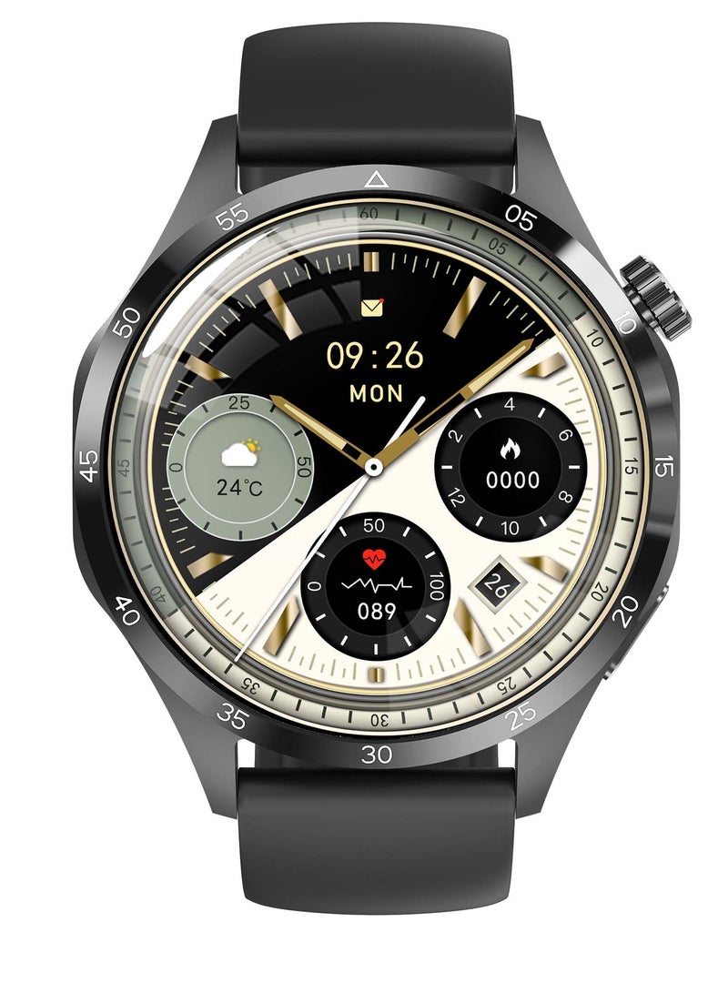 AROAQ WATCH GT 4 Pro Plus Smart Watch Men GPS Tracker 48MM AMOLED HD Screen IP68 Waterproof Long Battery Latest Smartwatch Black - Image 4