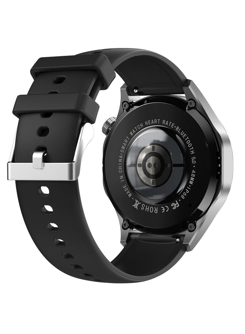 AROAQ WATCH GT 4 Pro Plus Smart Watch Men GPS Tracker 48MM AMOLED HD Screen IP68 Waterproof Long Battery Latest Smartwatch Black - Image 5
