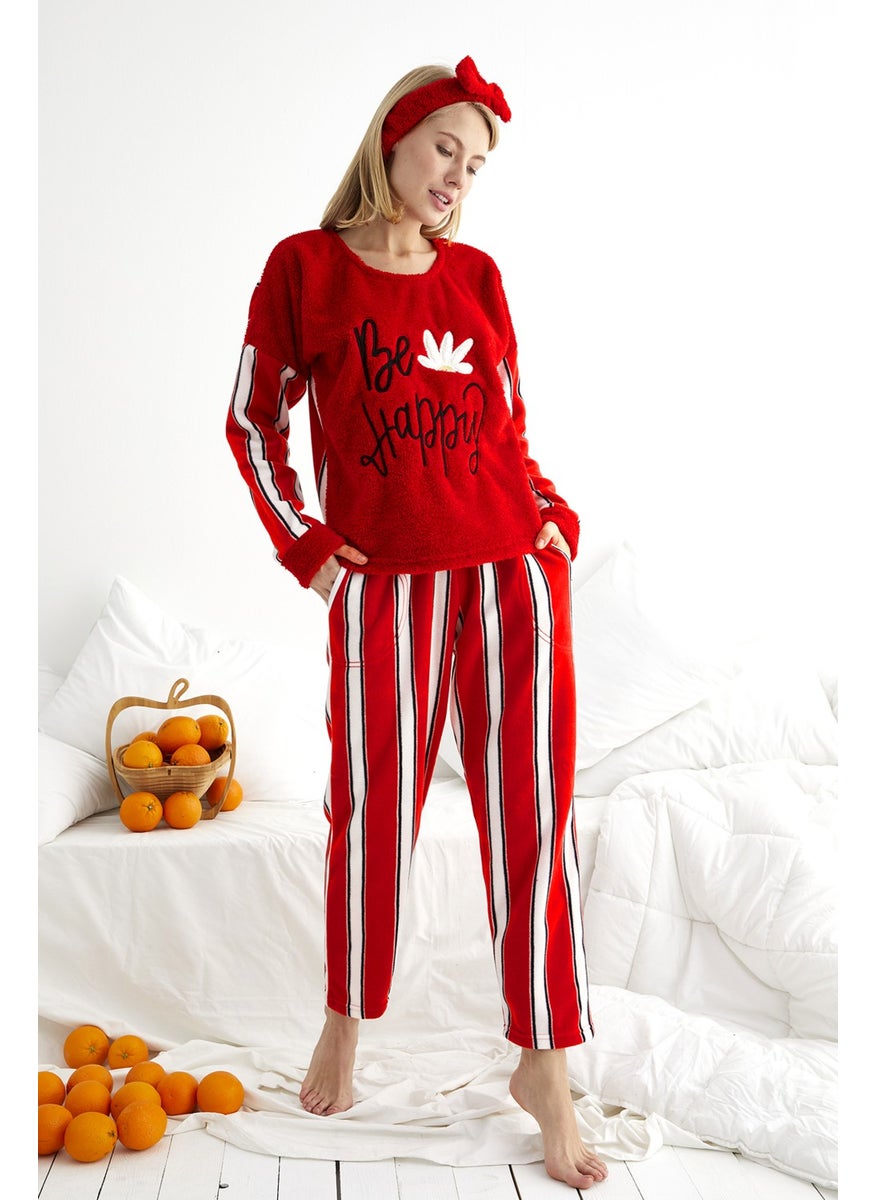 Winter Fleece Christmas Women's Pajamas Set - Headband Gift - pzsku/ZDB7AE026660D22F9D402Z/45/_/1731334309/a478e307-6c65-47ee-89b3-99bd329d1faa