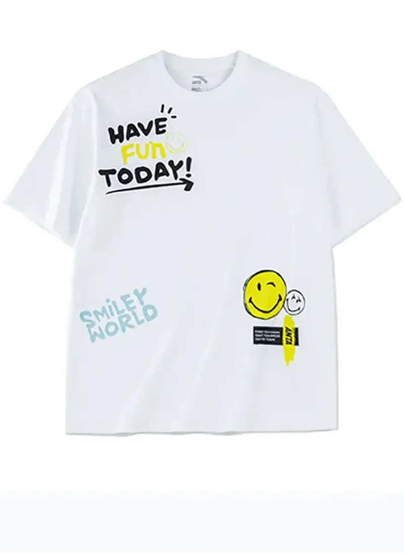 ANTA Smiley Printed T-Shirt