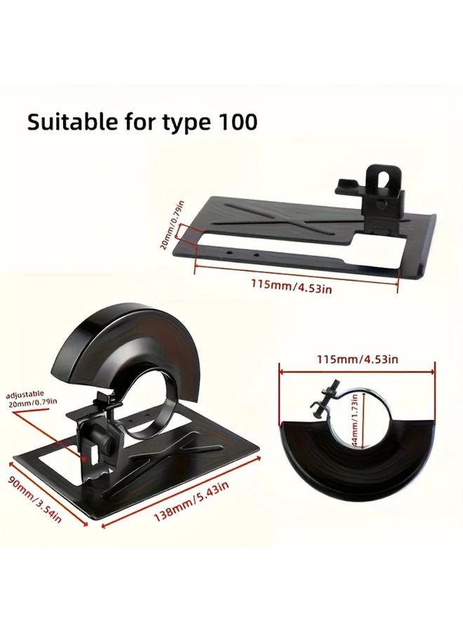 1 Set Adjustable Metal Safety Cover With 5.4 Inch Black Bracket Base For Circular Saw Blades - Image 4
