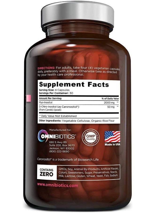 OmniBiotics Women'S Non-Gmo Myo-Inositol Plus With D-Chiro-Inositol Caronositol  - Image 3