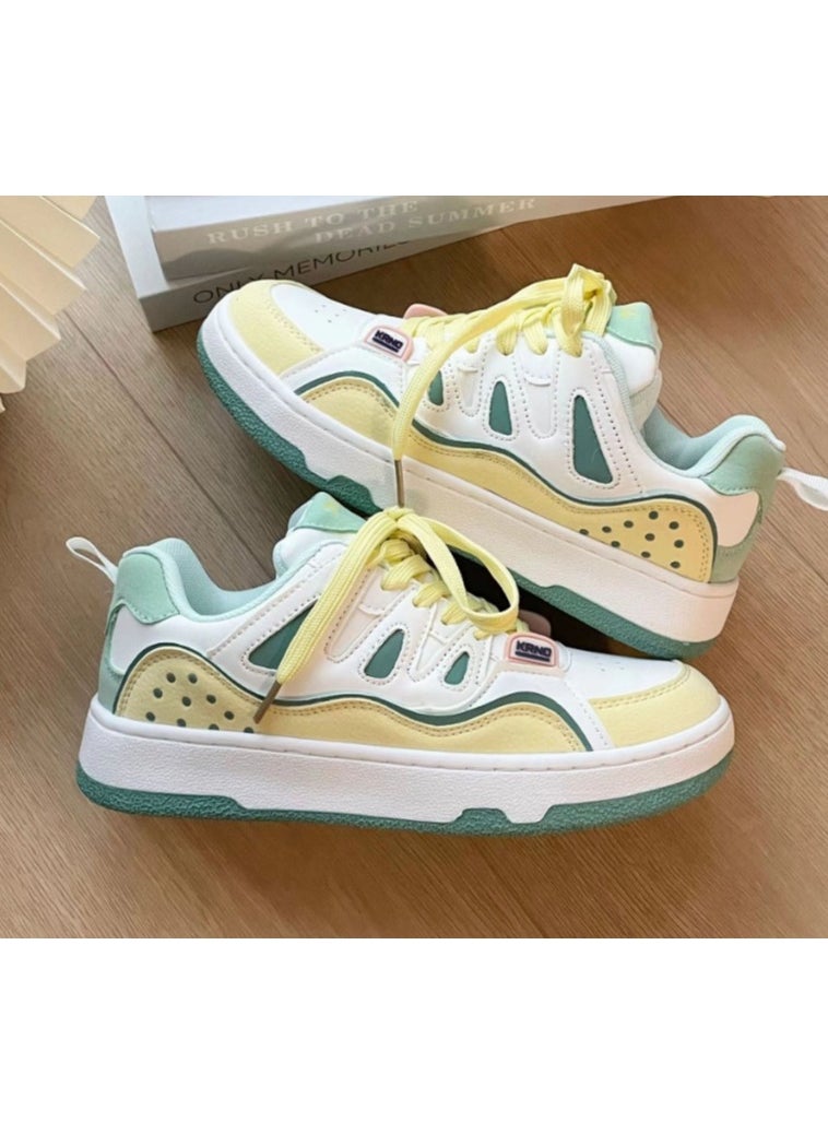 KUYING - New Thick Sole Elevated Board Shoes - Image 1