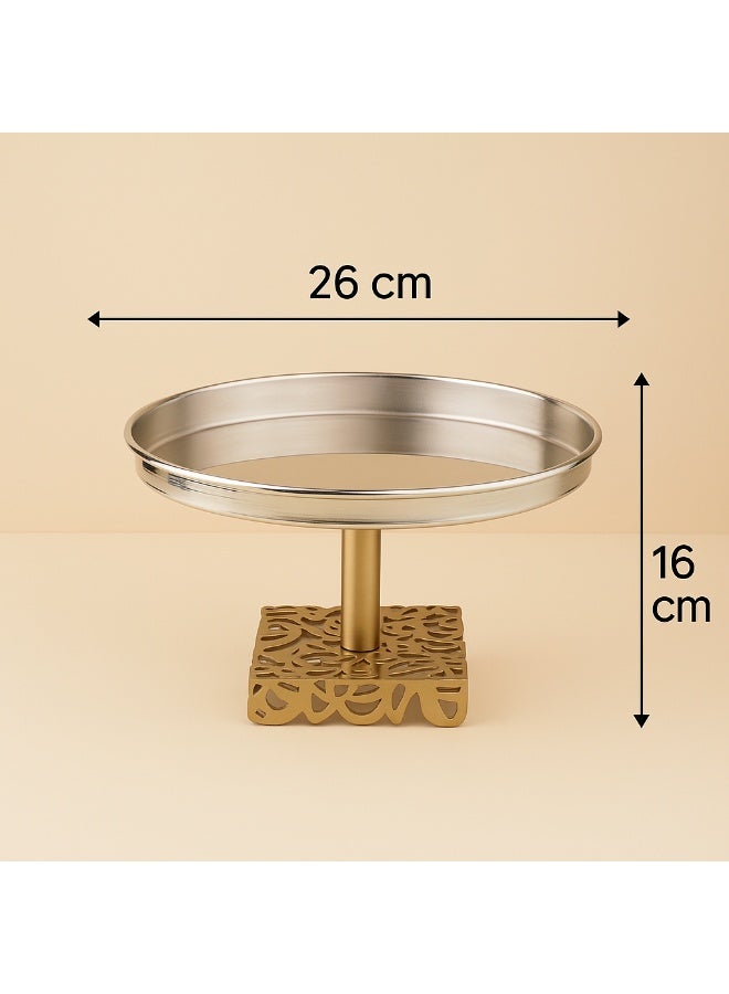 DIVA LADY Luxury serving stand with a gold base – a sophisticated touch for your occasions (diameter 26 cm – height 16 cm) - Image 2