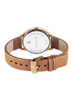 TITAN Titan Workwear White Dial Leather Strap Watch for Women  - Image 5