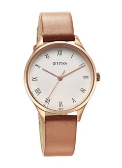 TITAN Titan Workwear White Dial Leather Strap Watch for Women  - Image 2