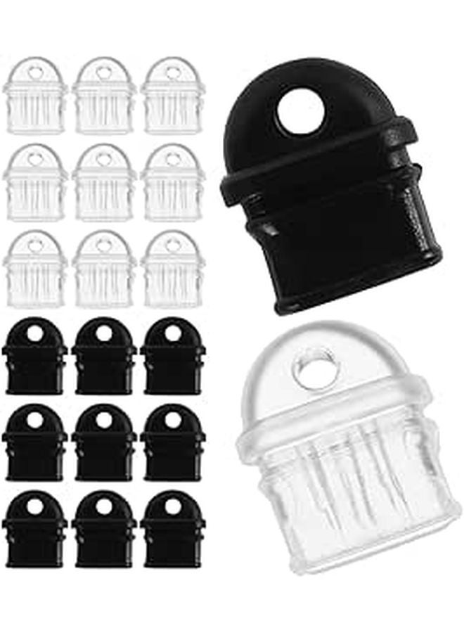 USB C Dust Plug 20 Pieces Set Black Universal Anti Dust Cover For Smartphones Tablets Laptops - Image 1