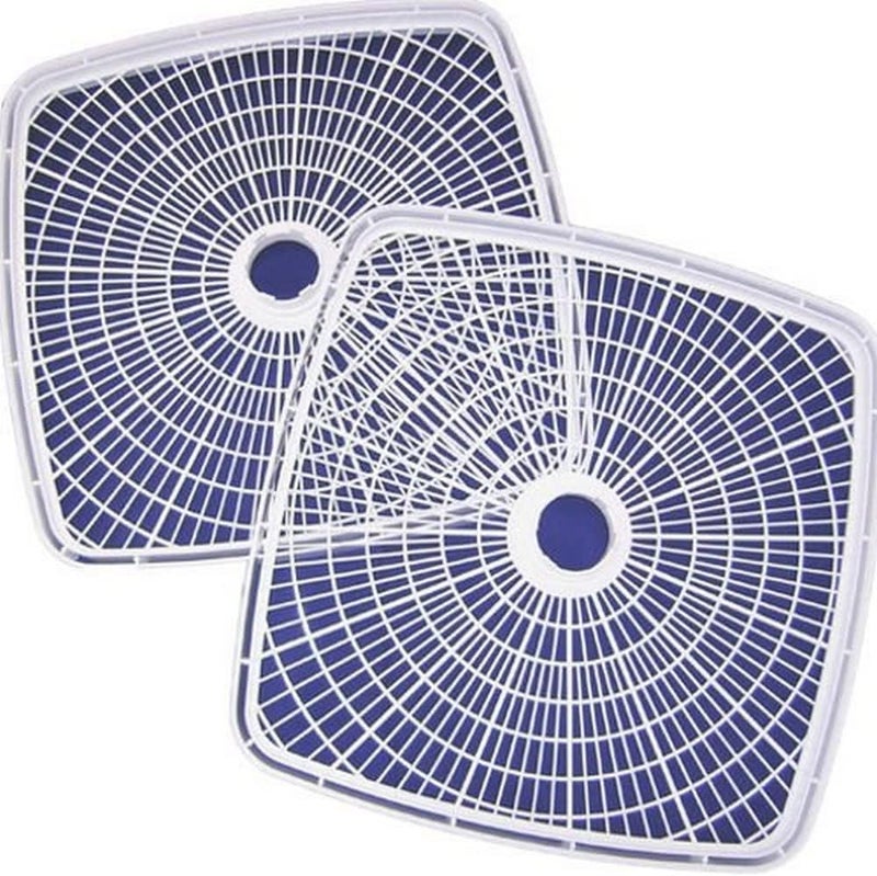 NESCO SQT-2 Square 14 1/2" Speckled Plastic Add-A-Trays for FD-80 Food Dehydrators - Set of 2 - Image 1