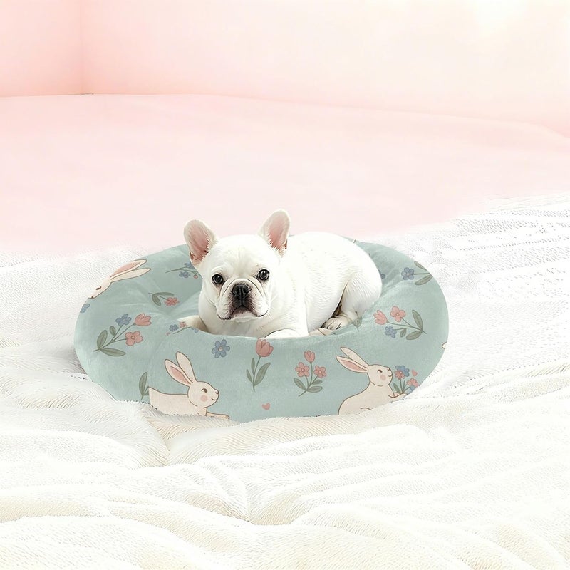 Long lifespan xigua Rabbit Round Dog Bed, Calming Cat Bed Washable with Removable Cover & Non-Slip Bottom, Soft Cozy Indoor Pet Bed for Living Room, Floor, Sofa, 15" Changing environment compatible Global standard quality Confirmed available stock Universal design Local licensed courier Simple multi-feature universal build Budget friendly sizing alternatives Practical versatile construction Spec upgraded improved quality All storage type compatible Timely planned dispatch Diverse operating method fit Fixed delivery schedule General purpose design Strategic warehouse site Remote village delivery cover Ready-to-ship local stock Regional distribution available General standard crafted Diverse purchase plan Smooth joint Multi-use upgraded craftsmanship Space saving Globally popular elegant design - Image 2