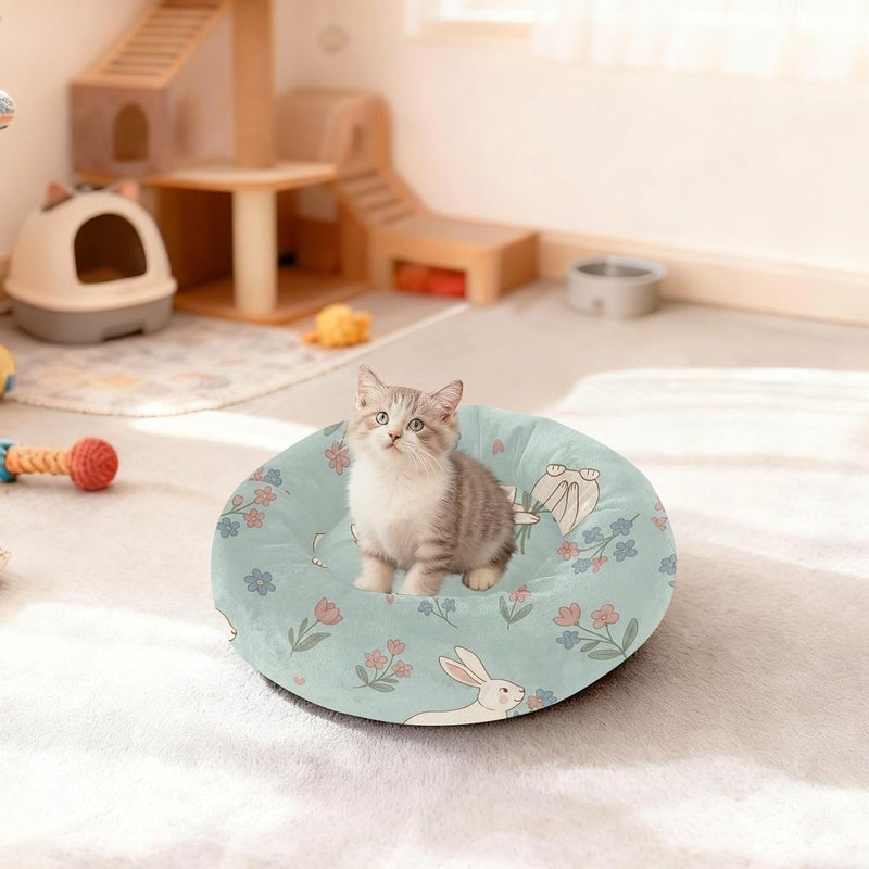 Long lifespan xigua Rabbit Round Dog Bed, Calming Cat Bed Washable with Removable Cover & Non-Slip Bottom, Soft Cozy Indoor Pet Bed for Living Room, Floor, Sofa, 15" Changing environment compatible Global standard quality Confirmed available stock Universal design Local licensed courier Simple multi-feature universal build Budget friendly sizing alternatives Practical versatile construction Spec upgraded improved quality All storage type compatible Timely planned dispatch Diverse operating method fit Fixed delivery schedule General purpose design Strategic warehouse site Remote village delivery cover Ready-to-ship local stock Regional distribution available General standard crafted Diverse purchase plan Smooth joint Multi-use upgraded craftsmanship Space saving Globally popular elegant design - Image 3