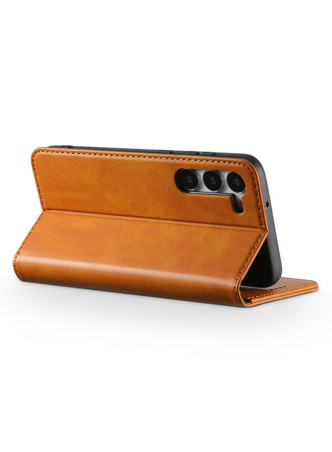 Suteni Case For Samsung Galaxy S24 Ultra 5G Calf Texture Horizontal Flip Leather Phone Case - Image 3