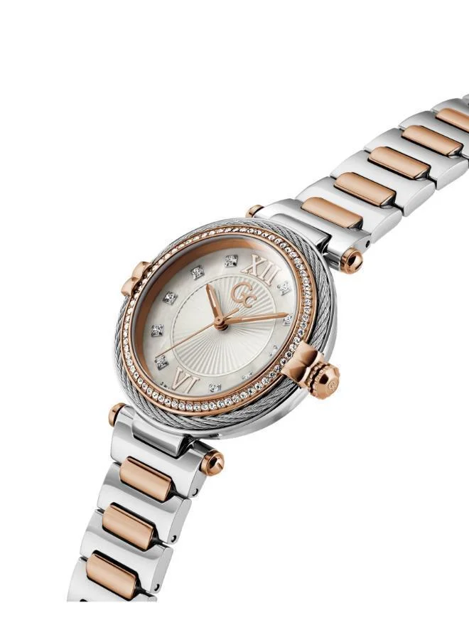 Gc  Vogue Cable Mid Size Metal Analogue Watch for Women | Best Price UAE