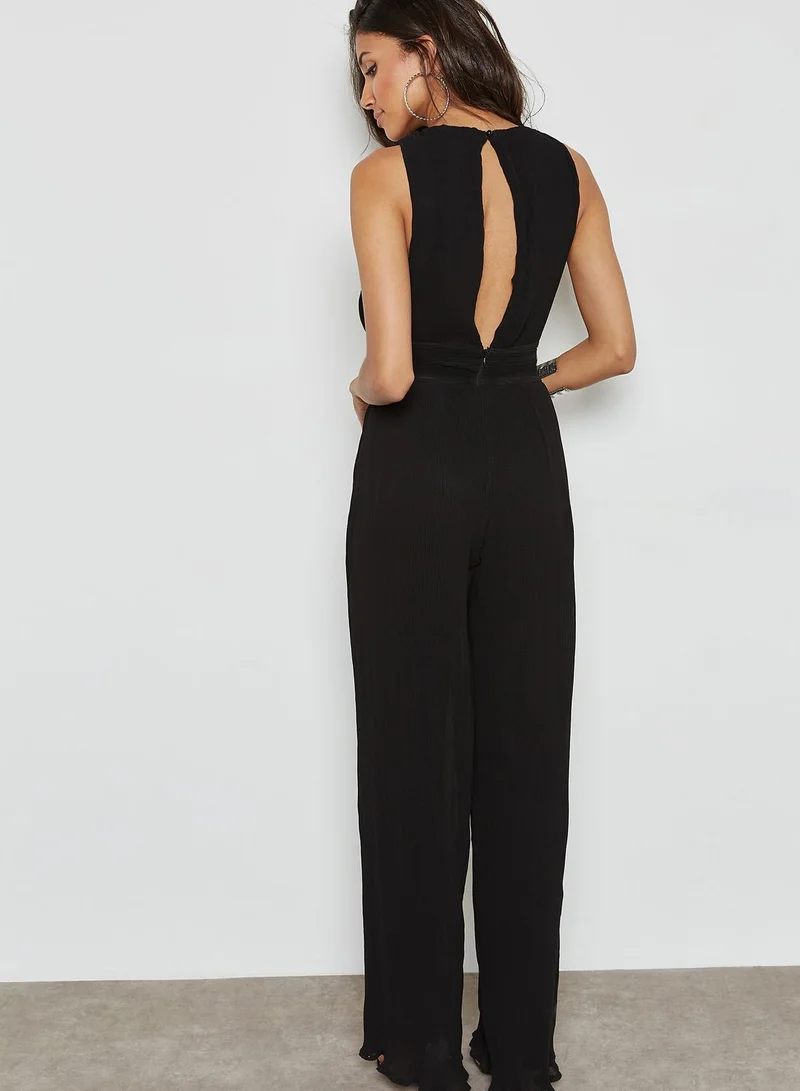 Missguided Tall Pleated Drop Armhole Jumpsuit
