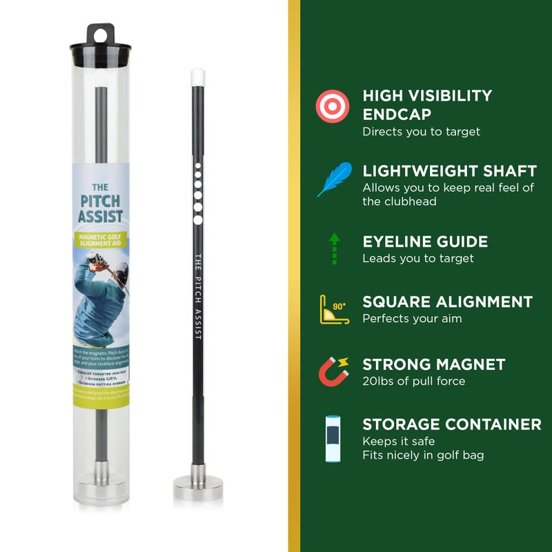 ForeNoMore Golf Alignment Rods: Magnetic Club Alignment Stick Demonstrates Correct Golf Swing Aim, Golf Training Aid Magnet Lie Angle Tool Training Aids Visualize and Align Your Golf Shot, Orange - Image 3