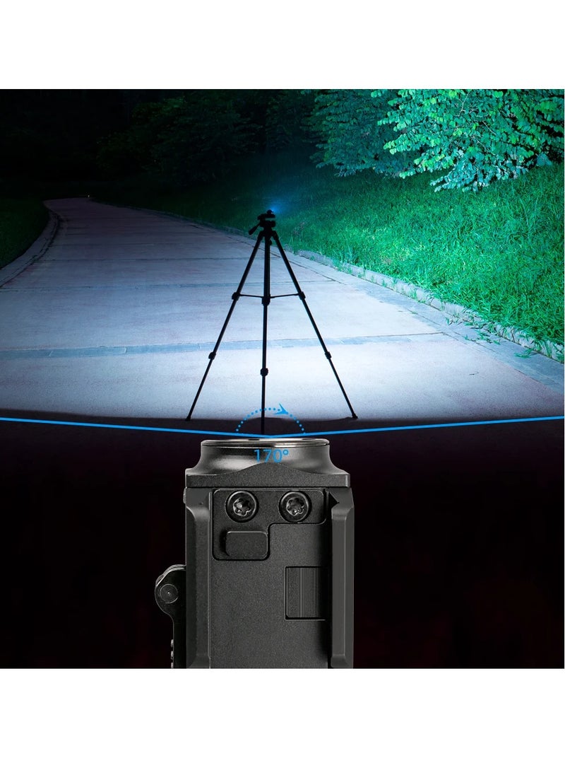 AROAQ Tactical Light, 800lm LED Military Lamp Light, Strong And Durable Quick Release Flashlight, Long Lasting Rechargeable Bright Military Torch With Two Working Modes, (Brown)  - Image 4
