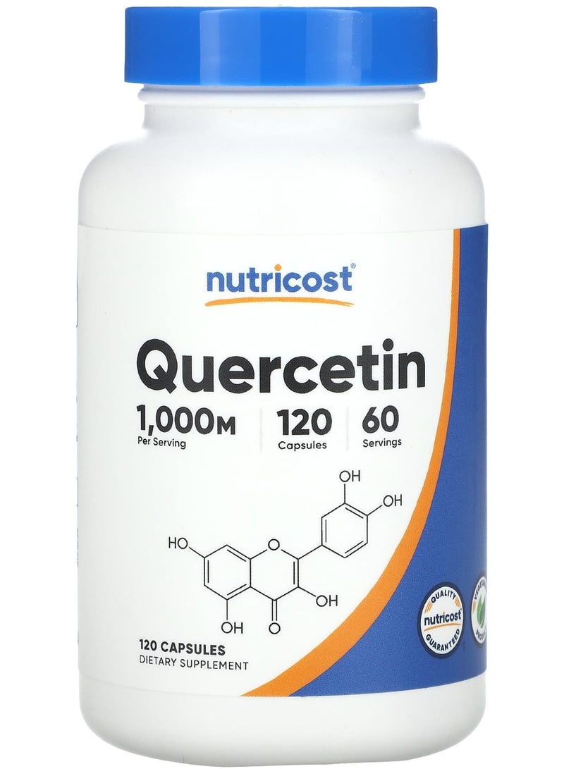 Nutricost Quercetin, 1,000 mg , 120 Capsules (500 mg per Capsule)