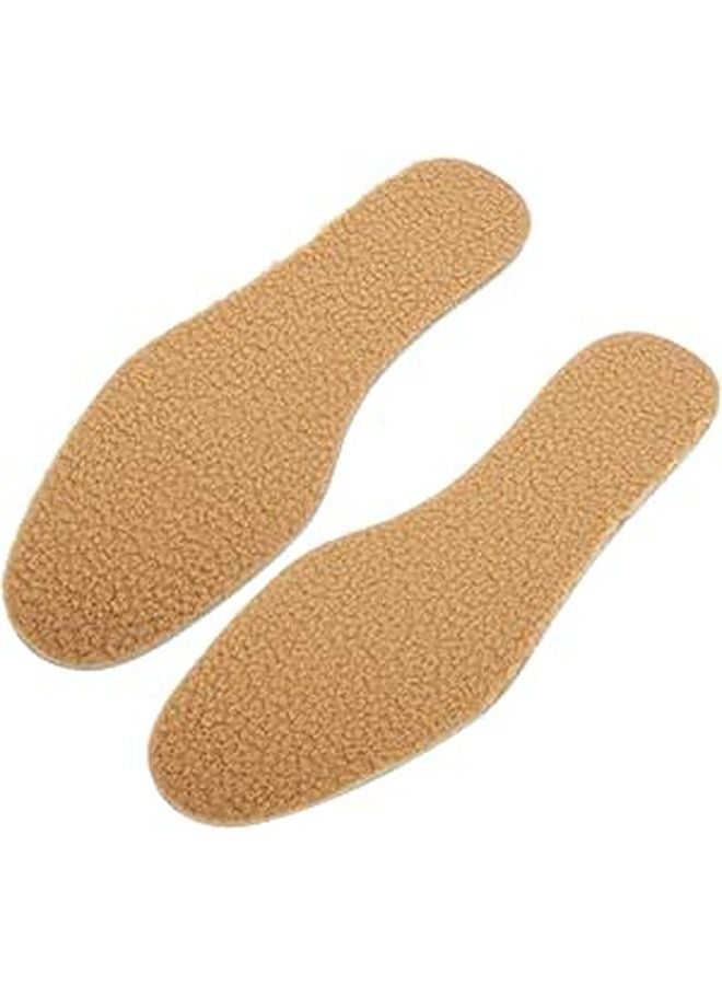 Wool Like Warm Shoe Insoles For Women Men Breathable Non Slip Inserts Size 39 40 - Image 1