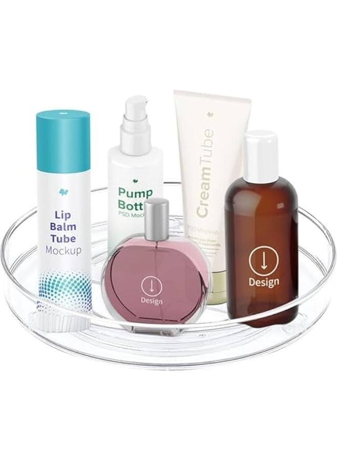 Beauenty 2 Pack Rotary Organizer, Rotary Turntable for Fridge, Pantry Organization and Storage, Kitchen Spice Rack, Bathroom, Vanity, Countertop, Under Sink and Table（23cm+27cm) - Image 5