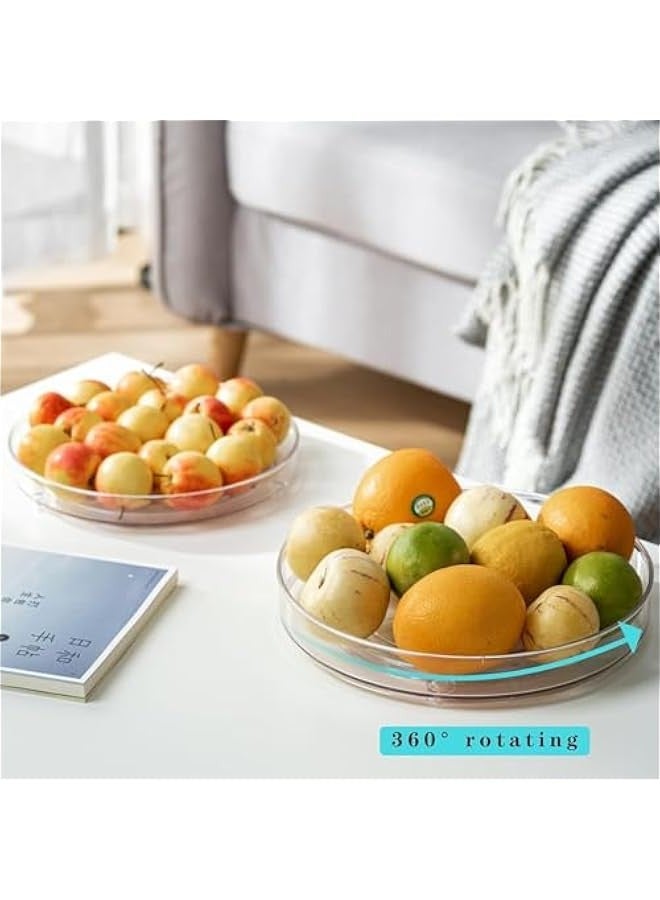 Beauenty 2 Pack Rotary Organizer, Rotary Turntable for Fridge, Pantry Organization and Storage, Kitchen Spice Rack, Bathroom, Vanity, Countertop, Under Sink and Table（23cm+27cm) - Image 3