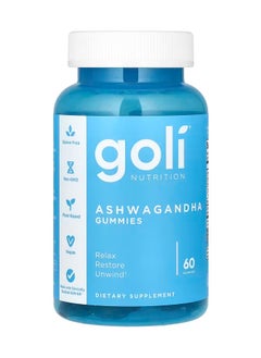 Goli Goli Nutrition, Ashwagandha Gummies, 60 Gummies  - Image 1