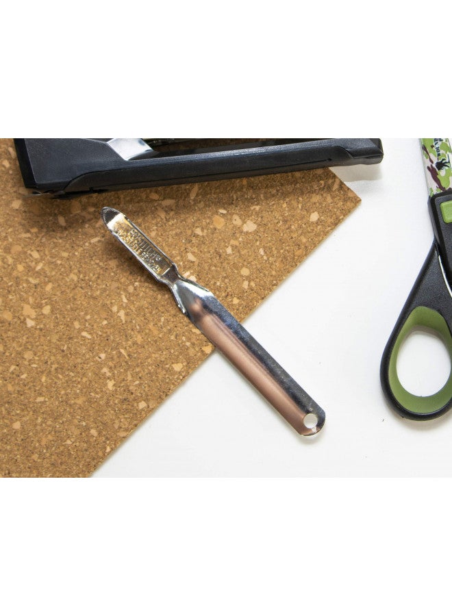 Bostitch Office Premium Staple Remover, No Tear Push-Style, All-Metal, Chrome (G2K),3/4 X 1-3/4 X 8-1/2 in - Image 2