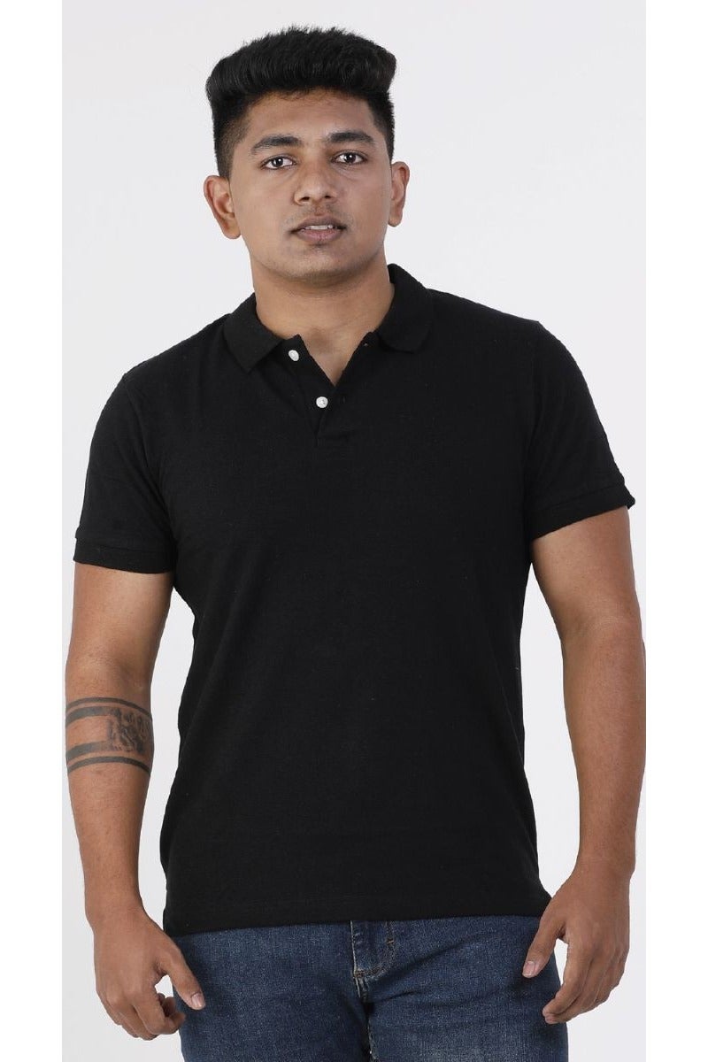 Dutees Black CVC Polo Unisex Polo