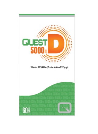 Quest D 5000 IU (Cholecalciferol 150) 60 Tablets: Essential Vitamin D3 Support for Bone and Immune Health - pzsku/ZDB7C26FBD3FB61BDD70FZ/45/_/1716393313/bf529253-0111-4d47-b006-66012a99ff80